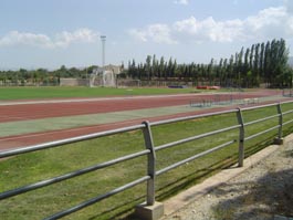 Vista parcial de las Pistas de Atletismo del Complejo Deportivo Municipal