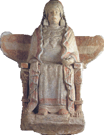 Vista frontal de la Dama de Baza